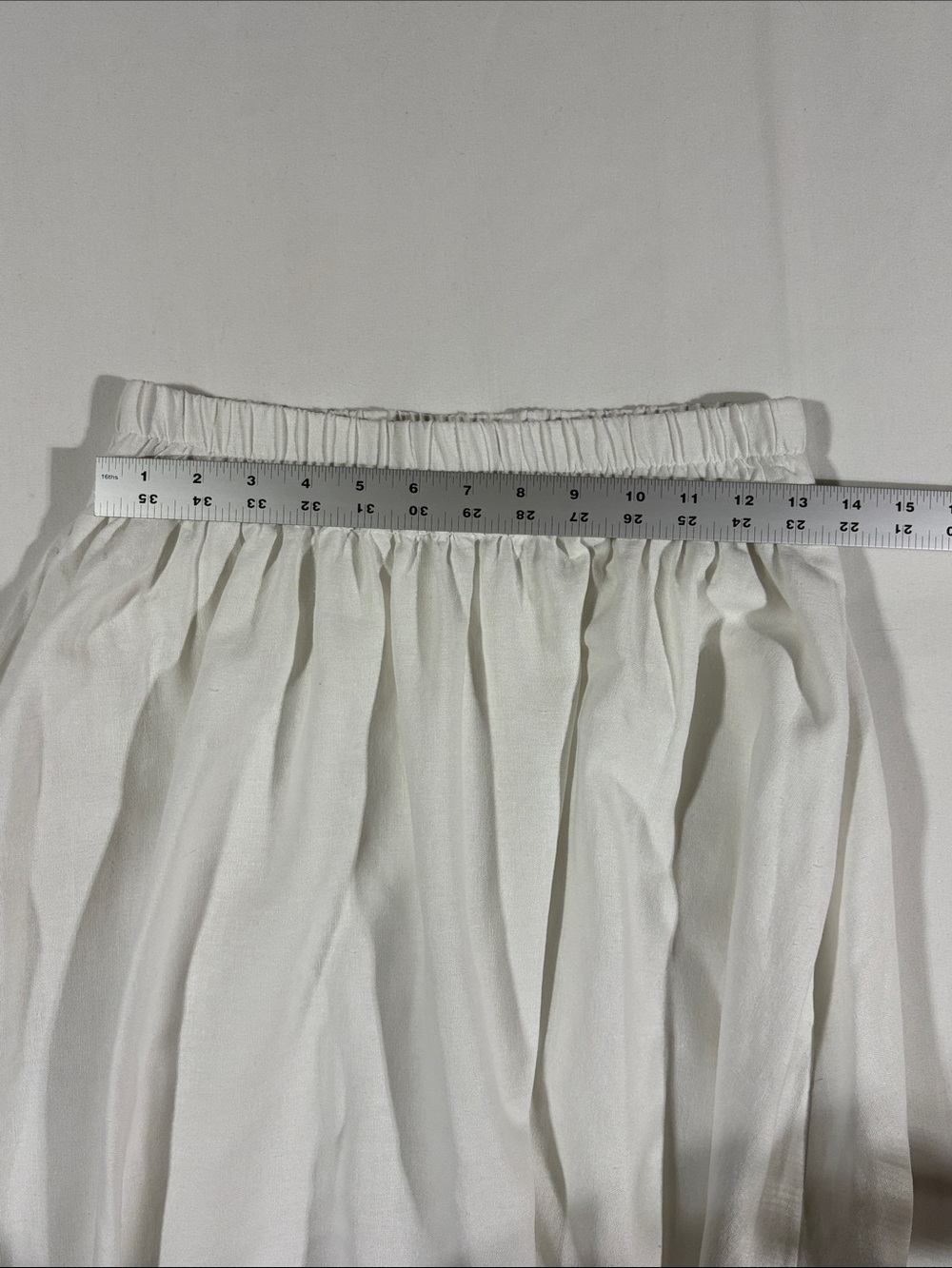 a new day White Linen Elastic-Waist Maxi Skirt Size XS Lined - Picture 8 of 10